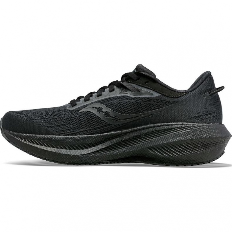 Saucony Triumph 21 Men's Running Shoes Black | IRELAND GPRC