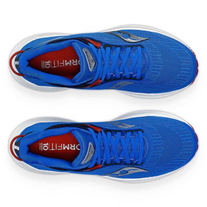 Saucony Triumph 21 Men's Running Shoes Blue | IRELAND CISM