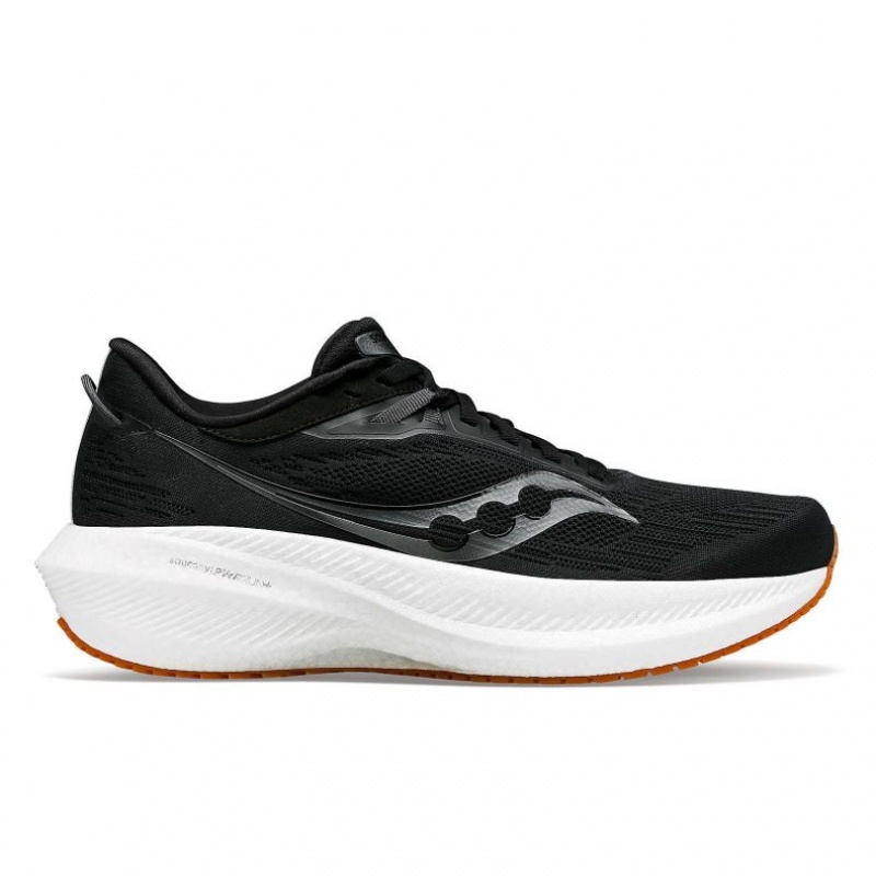 Saucony Triumph 21 Men\'s Running Shoes Black | IRELAND ZUJV