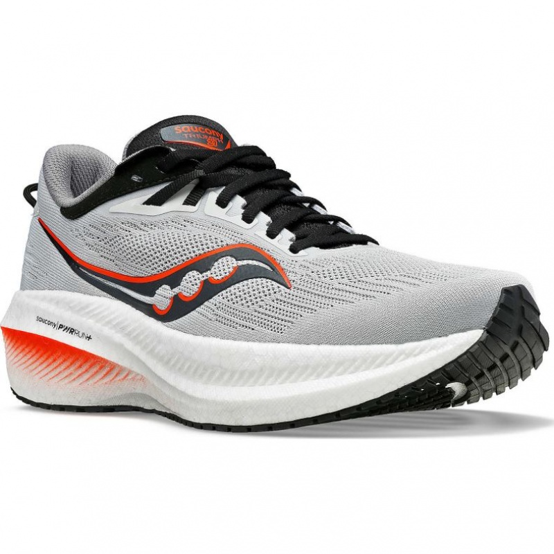 Saucony Triumph 21 Men's Running Shoes Grey | IRELAND IBDR