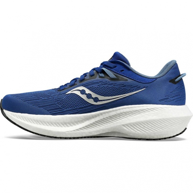 Saucony Triumph 21 Men's Running Shoes Indigo | IRELAND RAXQ