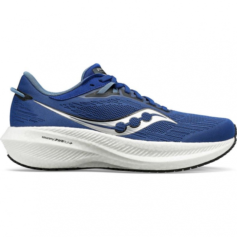 Saucony Triumph 21 Men\'s Running Shoes Indigo | IRELAND RAXQ