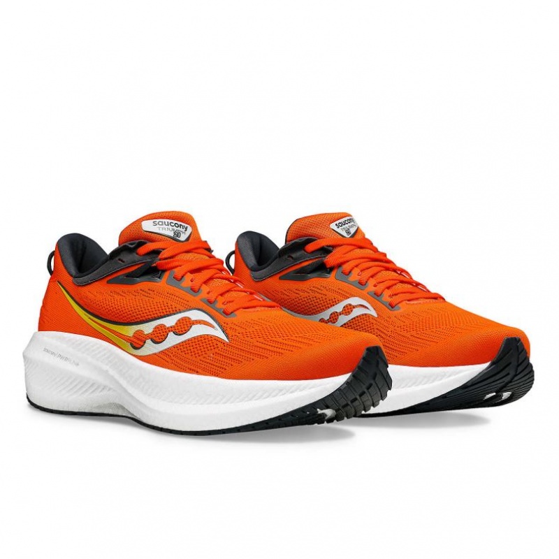 Saucony Triumph 21 Men's Running Shoes Orange | IRELAND NCHG