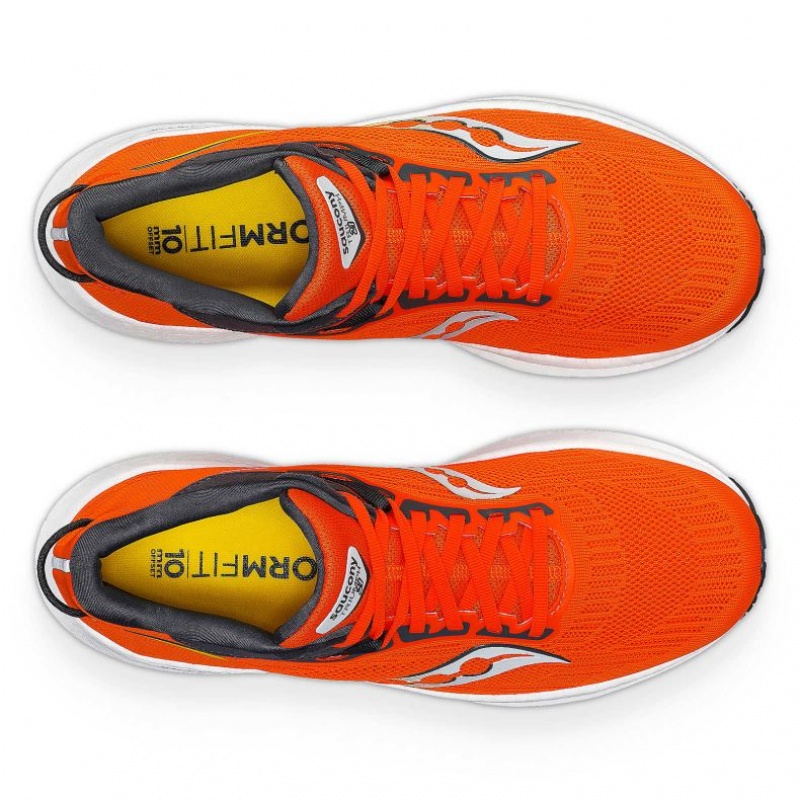 Saucony Triumph 21 Men's Running Shoes Orange | IRELAND NCHG