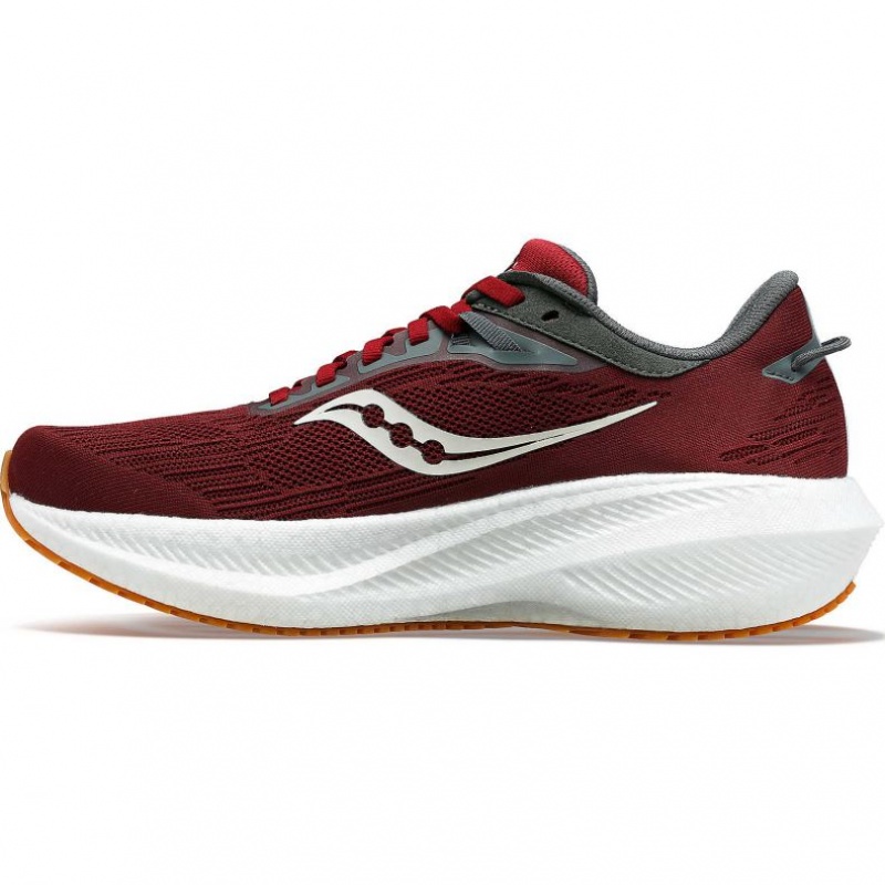 Saucony Triumph 21 Men's Running Shoes Red | IRELAND VJRD