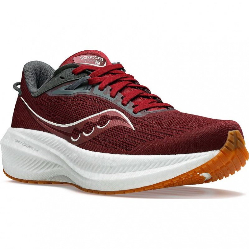 Saucony Triumph 21 Men's Running Shoes Red | IRELAND VJRD