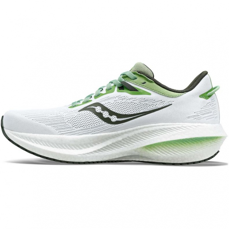 Saucony Triumph 21 Men's Running Shoes White | IRELAND RGHY