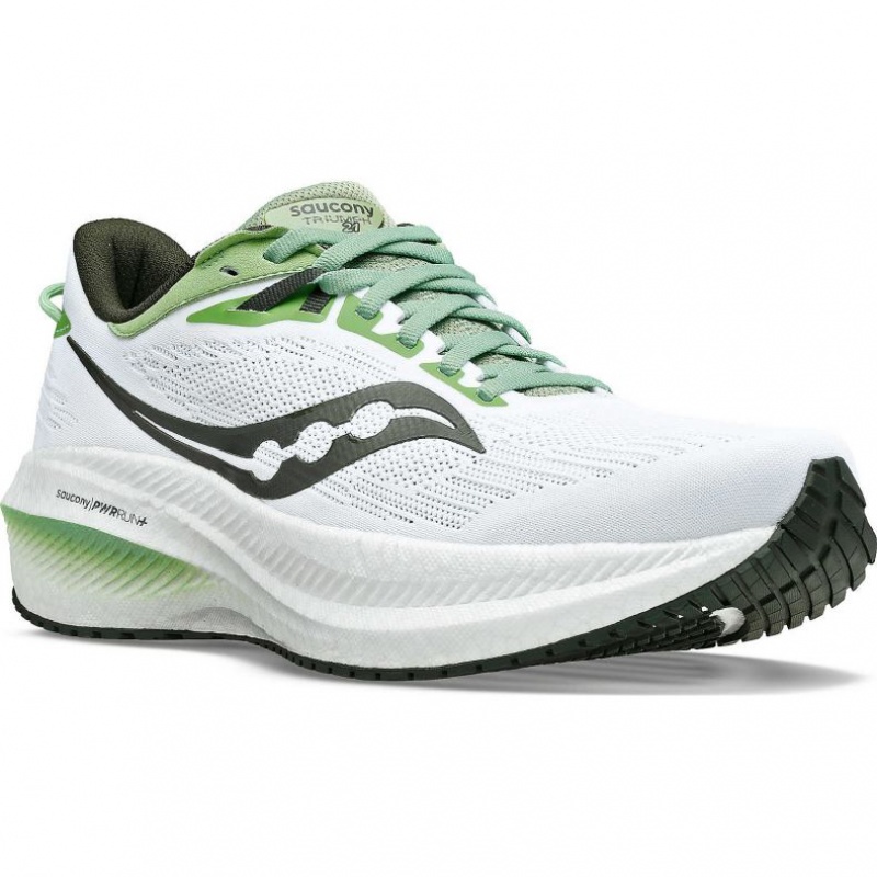 Saucony Triumph 21 Men's Running Shoes White | IRELAND RGHY