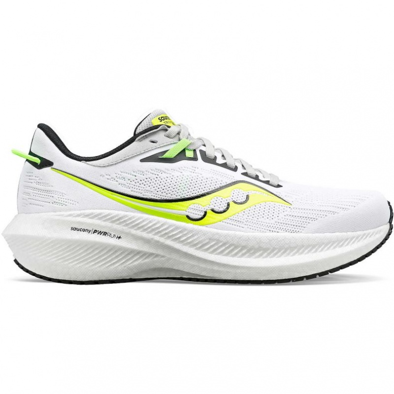 Saucony Triumph 21 Men\'s Running Shoes White | IRELAND MUQE