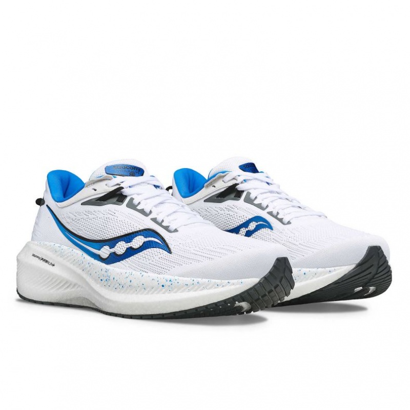 Saucony Triumph 21 Men's Running Shoes White | IRELAND VFKG