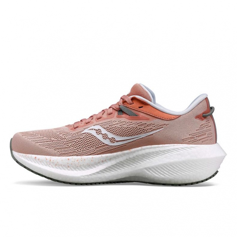 Saucony Triumph 21 Women's Running Shoes Coral | IRELAND QAHT