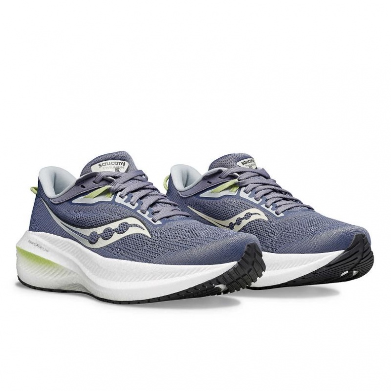 Saucony Triumph 21 Women's Running Shoes Blue | IRELAND VWQX