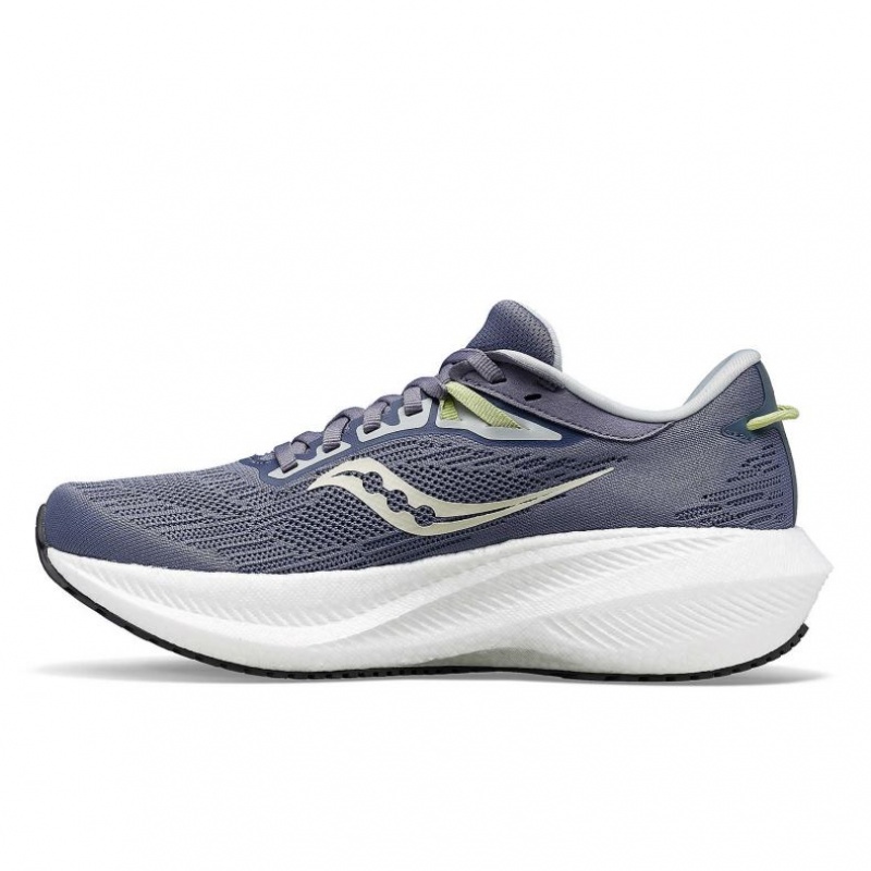 Saucony Triumph 21 Women's Running Shoes Blue | IRELAND VWQX