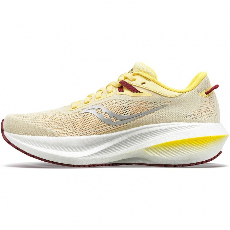 Saucony Triumph 21 Women's Running Shoes Yellow | IRELAND LMXI