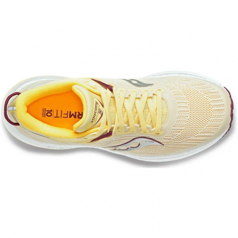 Saucony Triumph 21 Women's Running Shoes Yellow | IRELAND LMXI