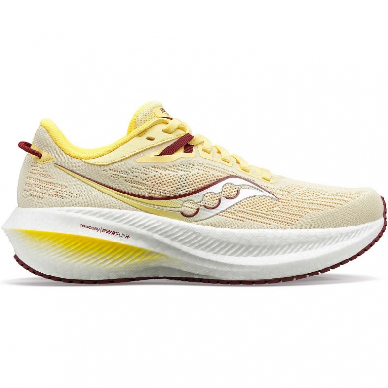 Saucony Triumph 21 Women\'s Running Shoes Yellow | IRELAND LMXI