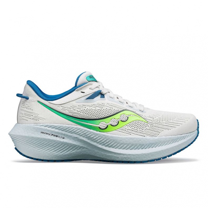 Saucony Triumph 21 Women\'s Running Shoes White | IRELAND EXZD