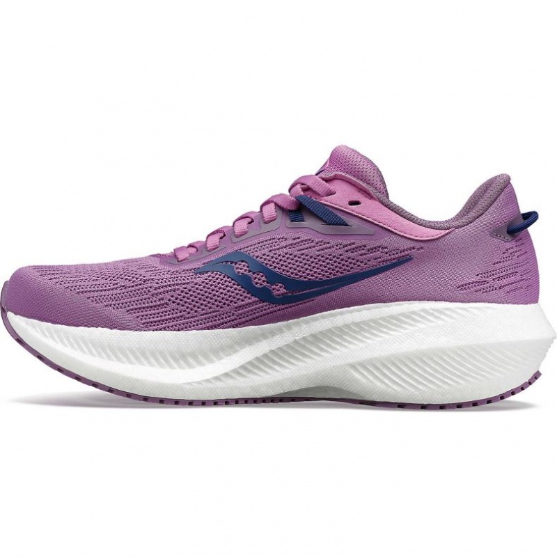 Saucony Triumph 21 Women's Running Shoes Purple | IRELAND DRUQ