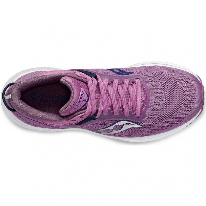 Saucony Triumph 21 Women's Running Shoes Purple | IRELAND DRUQ