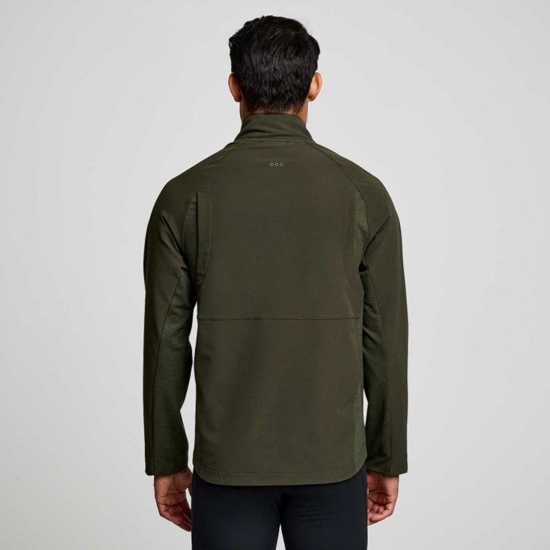 Saucony Triumph Men's Jacket Olive | IRELAND TOZY