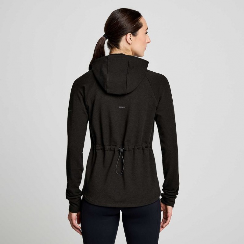 Saucony Triumph Tunic Women's Hoodie Black | IRELAND JAEF