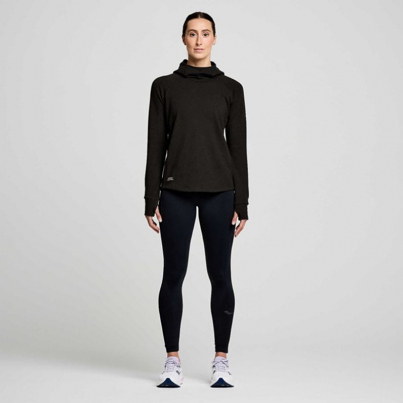 Saucony Triumph Tunic Women's Hoodie Black | IRELAND JAEF