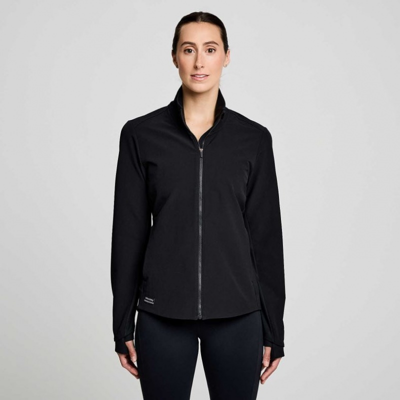 Saucony Triumph Women\'s Jacket Black | IRELAND EARZ