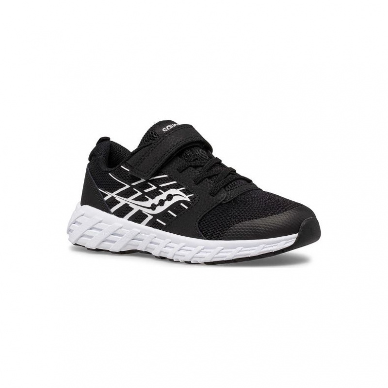 Saucony Wind 2.0 A/C Big Kids'' Sneakers Black | IRELAND IJLY