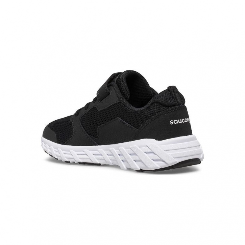 Saucony Wind 2.0 A/C Big Kids'' Sneakers Black | IRELAND IJLY