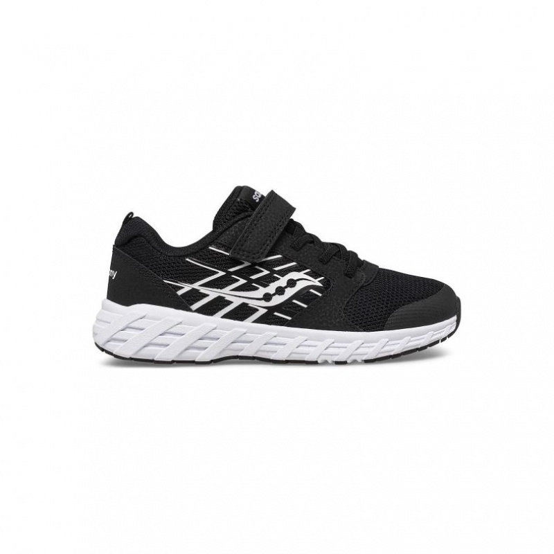 Saucony Wind 2.0 A/C Big Kids\'\' Sneakers Black | IRELAND IJLY