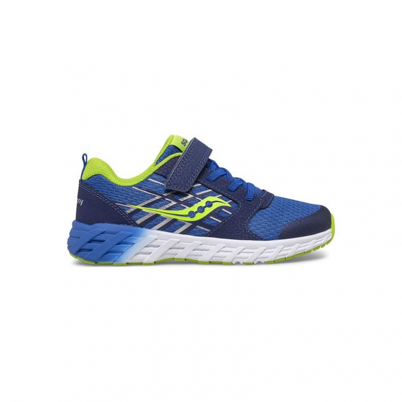 Saucony Wind 2.0 A/C Big Kids\'\' Sneakers Blue | IRELAND KFPT