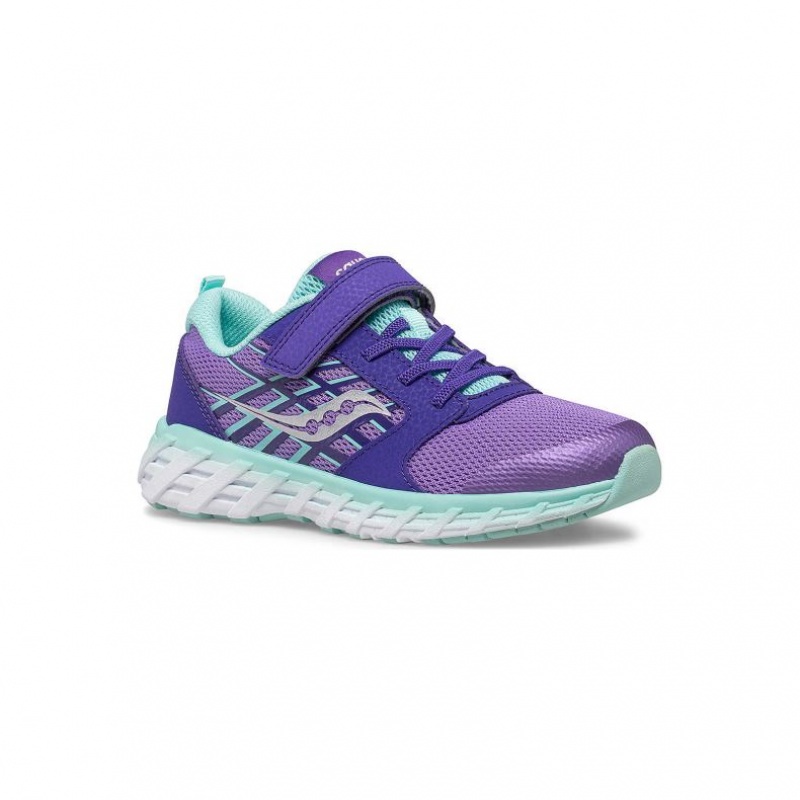 Saucony Wind 2.0 A/C Big Kids'' Sneakers Purple | IRELAND UKIO