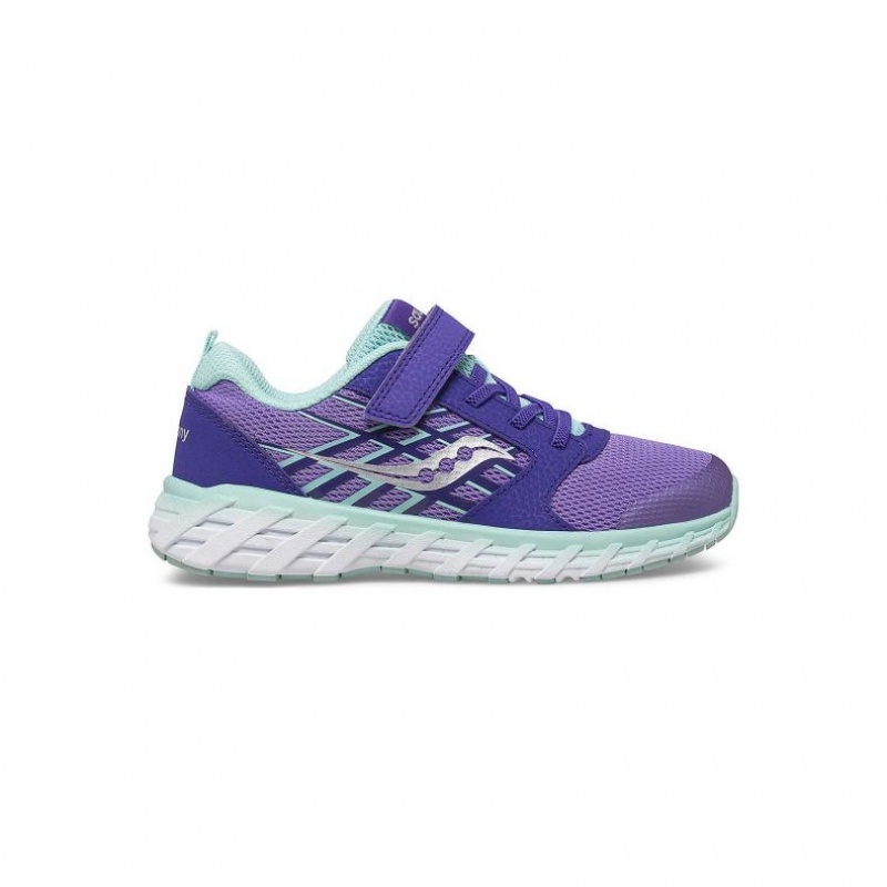 Saucony Wind 2.0 A/C Big Kids\'\' Sneakers Purple | IRELAND UKIO