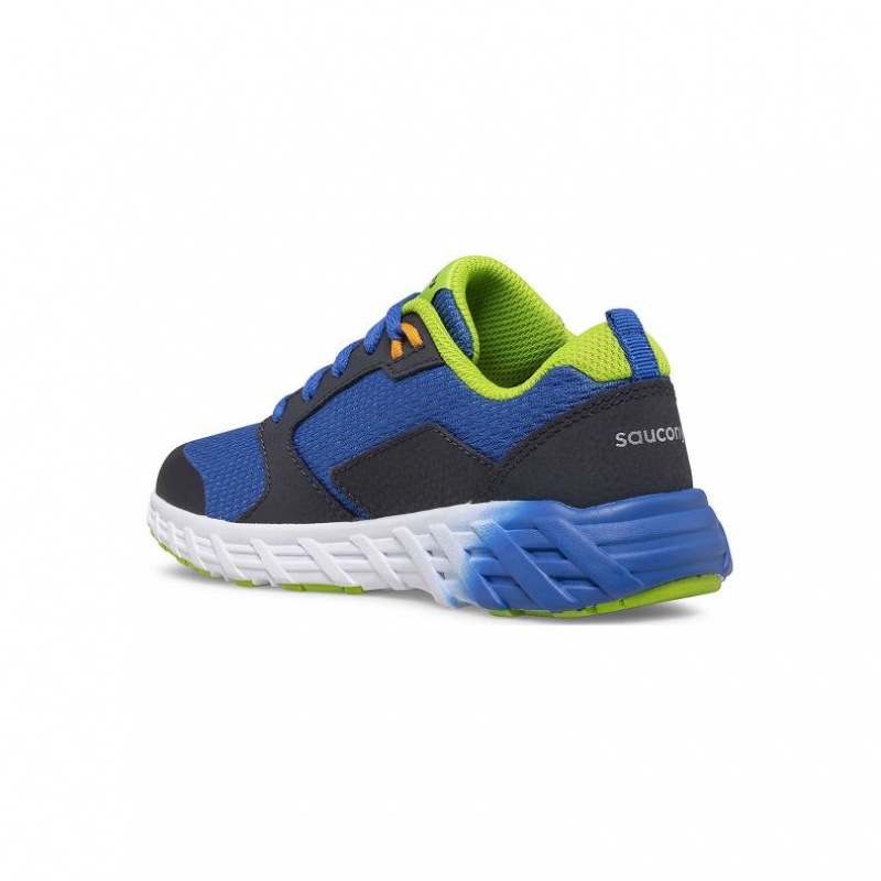 Saucony Wind 2.0 Lace Big Kids'' Sneakers Blue / Green | IRELAND JEXU