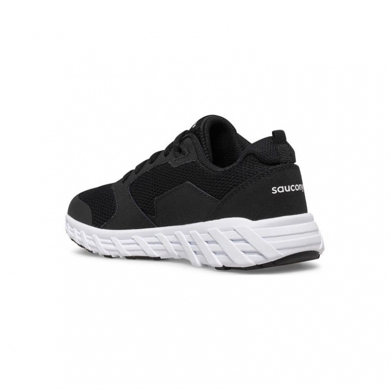 Saucony Wind 2.0 Lace Big Kids'' Sneakers Black | IRELAND AFJP